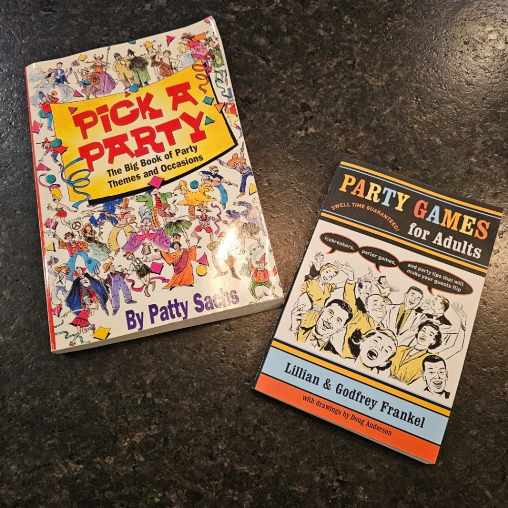Set of 2 Party Books "Pick A Party" and "Party Games for Adults"